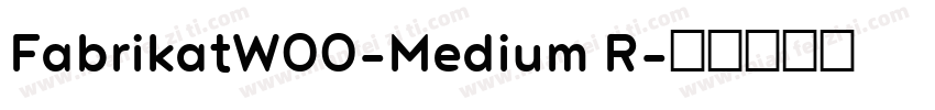 FabrikatW00-Medium R字体转换